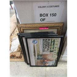 5 Picture Frames & Contents