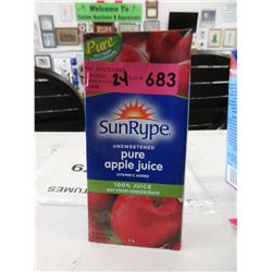 2 Dozen 1 Liter Tetra Packs of Apple Juice