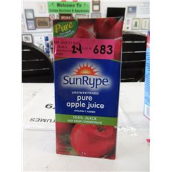 2 Dozen 1 Liter Tetra Packs of Apple Juice