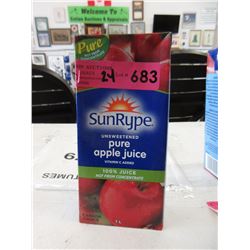 2 Dozen 1 Liter Tetra Packs of Apple Juice