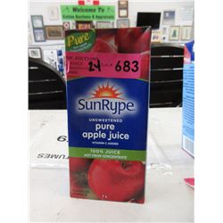 2 Dozen 1 Liter Tetra Packs of Apple Juice