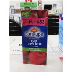 2 Dozen 1 Liter Tetra Packs of Apple Juice