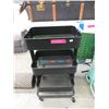 Image 1 : Rolling Metal Utility Cart - Black