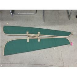 2 Green Canvas Gun Cases