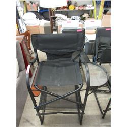 Director Chair with Folding Side Tables