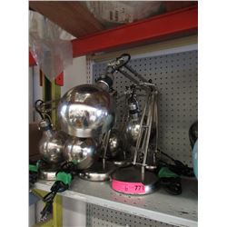 6 Adjustable Metal Table Lamps