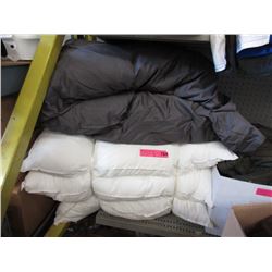 5 New Pillows - 2 with Cases