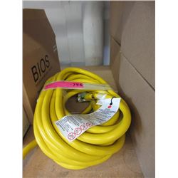 New 50 Foot Heavy Duty Multi Outlet Extension Cord