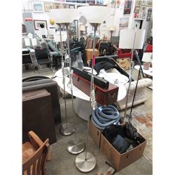 3 New Floor Lamps with Glass Shades