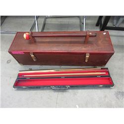 Cliff Thorburn  Pool Cue & Wood Tool Box