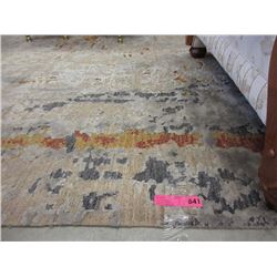 Persian Wool Silk 9 Foot x 12 Foot Carpet