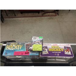 3 Factory Sealed Hockey Card Sets