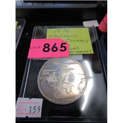 1976 Montreal Summer Olympics $10 .925 Silver Coin