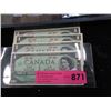 Image 1 : 4 Uncirculated Canadian Centennial $1 Bills