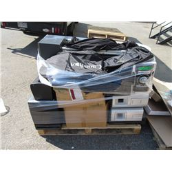 Skid of Assorted Storage Locker Contents