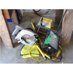 Skill Saw, 2 Work Lights & Safety Triangle