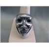 Men's Heavy Set Stainless Steel Guy Fawkes Ring