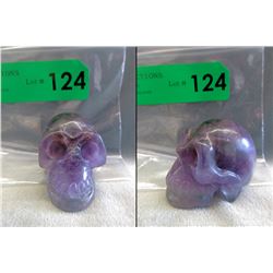 517.5 Carat Carved Amethyst Gemstone Skull