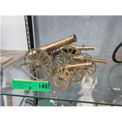 4 Brass Canon Desk Models