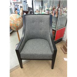 New Wood Framed Fabric Upholstered Arm Chair
