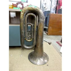 Vintage Brass 3 Valve Full Size Tuba