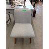 Image 1 : New Upholstered Side Chair with Wood Legs