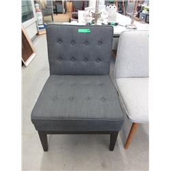 New Upholstered Side Chair with Wood Legs