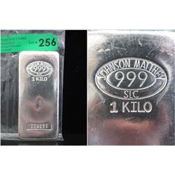 1 Kilo Johnson Matthey .999 Silver Bar