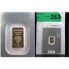 Image 1 : .9999 Gold Heraeus Mint 1 Gram Gold Bar