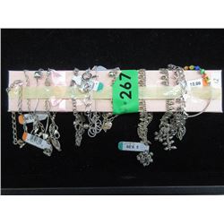 13 x .925 Sterling Silver Bracelets