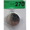 Image 1 : 1 Oz. Canada Maple Leaf .9999 Silver Coin
