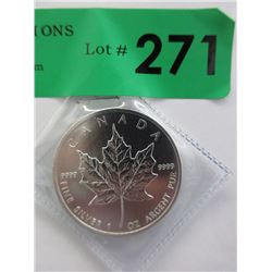 1 Oz. Canada Maple Leaf .9999 Silver Coin