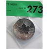 Image 1 : 1 Oz. Canada Maple Leaf .9999 Silver Coin