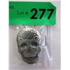 Image 1 : 2 Oz. Monarch Mint .999 Silver 3-D Skull Bar