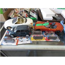 3 Scale Model Cars & 6 Hot Wheels