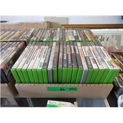 Approximately 40 Assorted XBOX Games