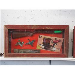 Interior Lit Shadow Box Hunting Memorabilia