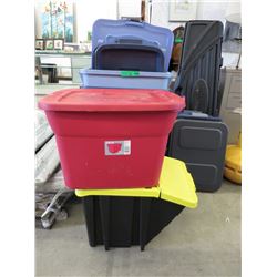 10 Assorted Totes and Some Lids