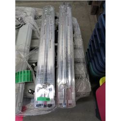 Two 4 Foot Florescent Light Fixtures