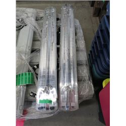 Two 4 Foot Florescent Light Fixtures