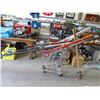 Small Shopping Cart Full of Assorted Metal Clamps