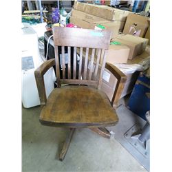 Vintage Oak Office Chair