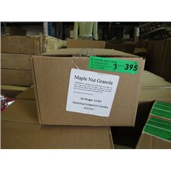 Three 4.2 KG Boxes Maple Nut Granola w/ Raisins