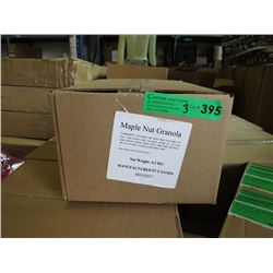 Three 4.2 KG Boxes Maple Nut Granola w/ Raisins