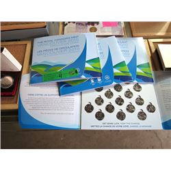 Four Vancouver 2010 Olympic Coin Sets