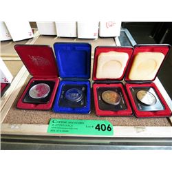 Four 1970's Canadian Silver Dollar Coins