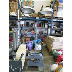 Large Rolling Portable Electric Lamp