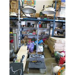 Large Rolling Portable Electric Lamp