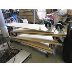 3 Platforms with Heavy Duty Casters