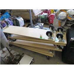3 Platforms with Heavy Duty Casters